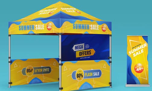 Tradeshow tent designer tool