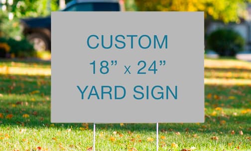 Custom yard signs