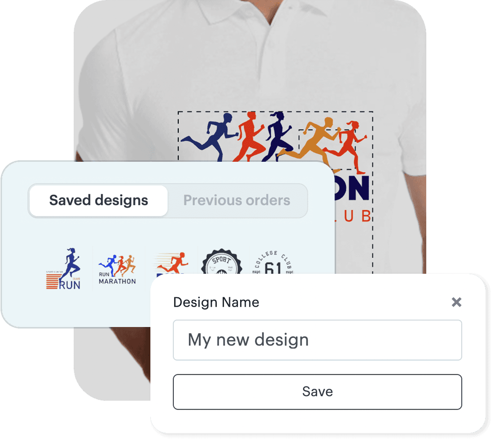 Save design and reorder