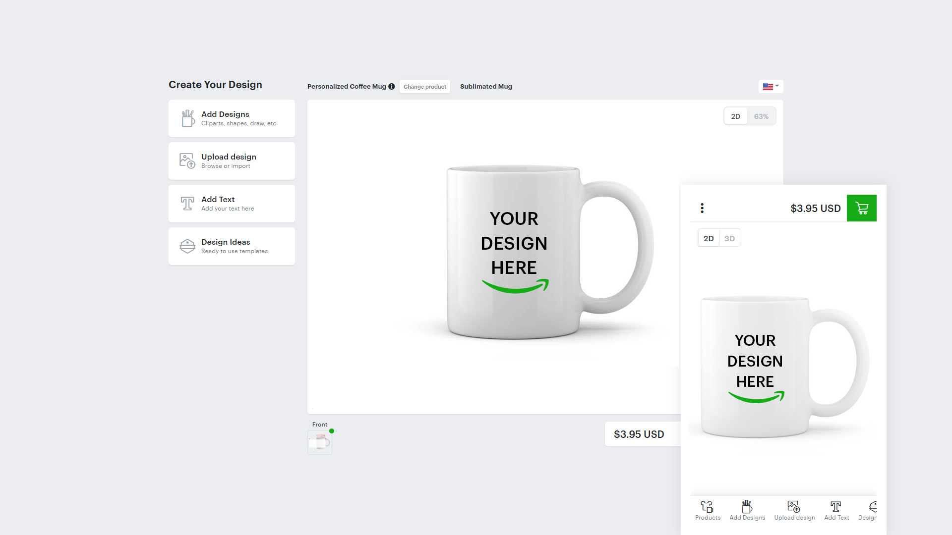 Coffee Mug Design Software | Mug Design Tool - ImprintNext
