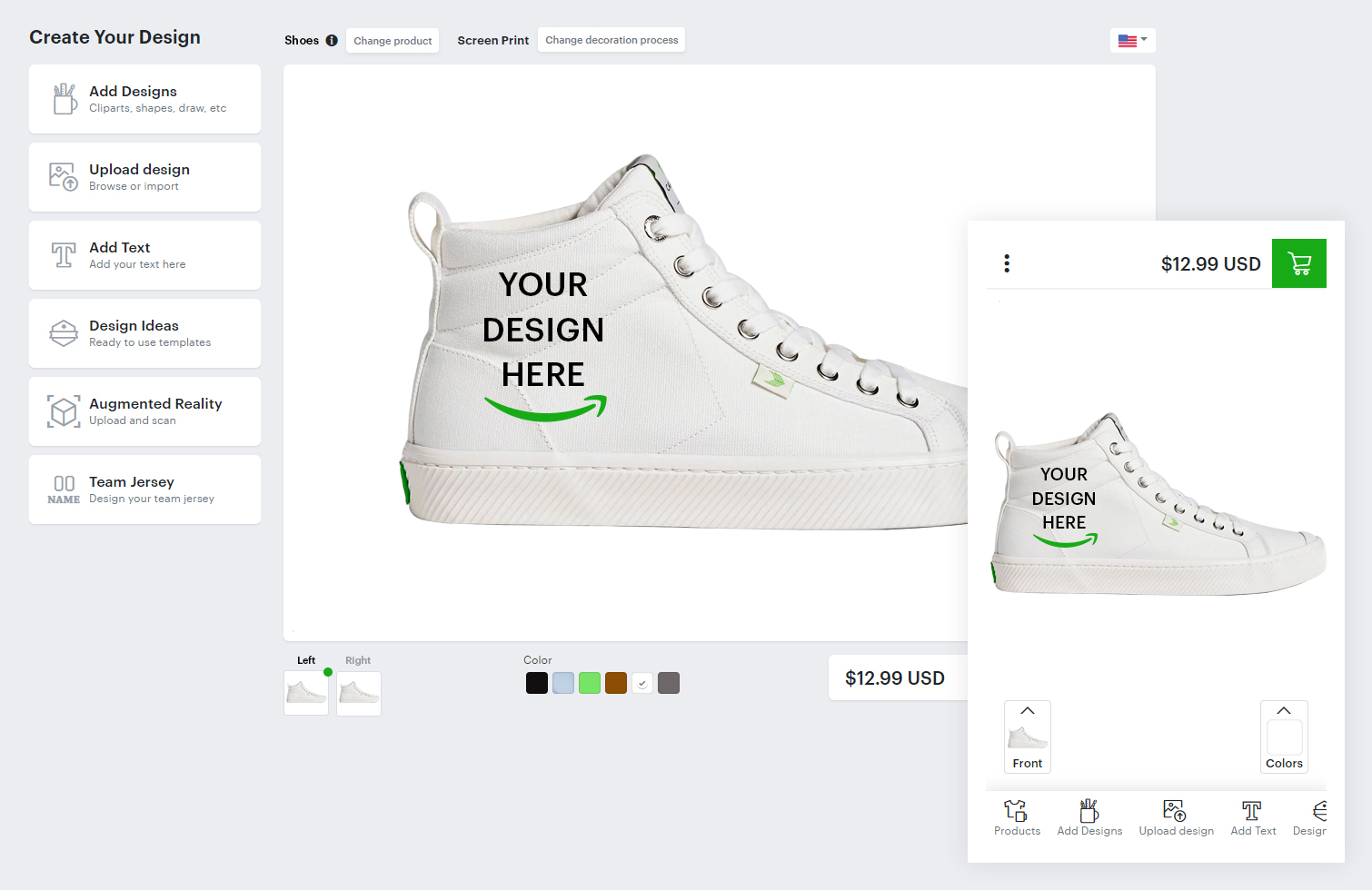 Custom Shoe Design Software Footwear Design Tool ImprintNext