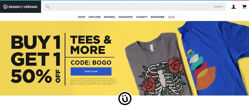 Design by Humans - custom tees of all brands