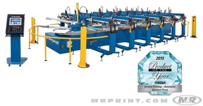 M&R Stryker Automatic Oval Screen Printing Press