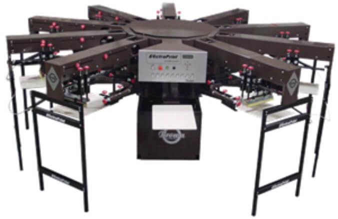 Brown ElectraPrint Automatic Textile Printer - automatic screen printing machine