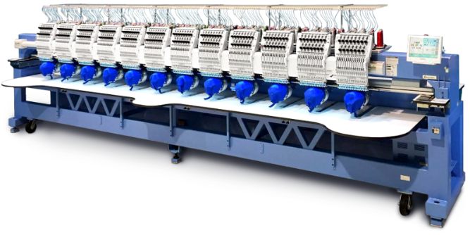 Happy’s multi-head Embroidery Machine